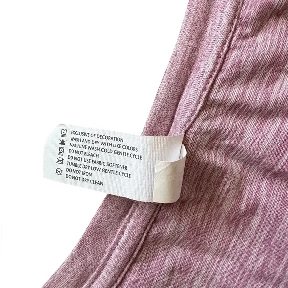 Yogalicious Women’s 1X Mauve Sleeveless Active‎ Tank Top Plus Size - Picture 4 of 7